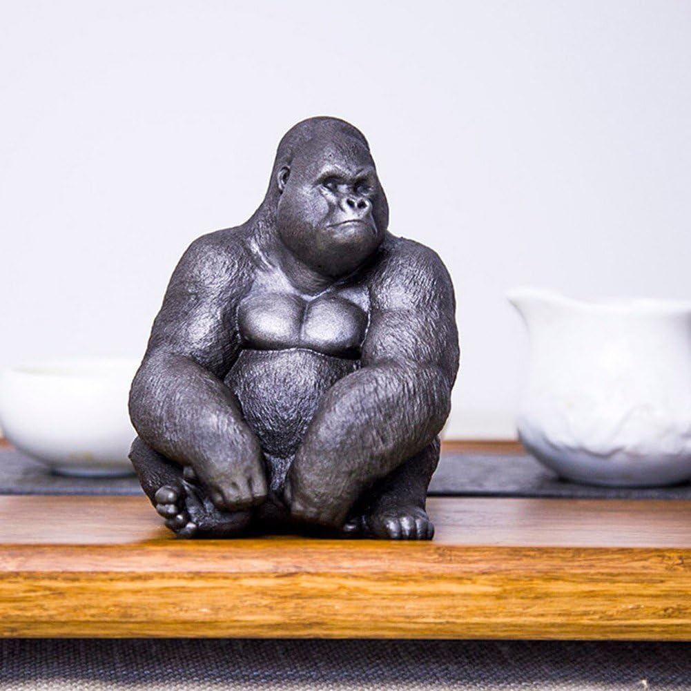 昭和レトロ　ゴリラのフィギュア　ゴリラの置物 Amazon.co.jp: ゴリラ 置物 アイアン ミニ フィギュア 動物像